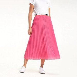 Tommy Hilfiger dámská růžová sukně Midi - M (573)